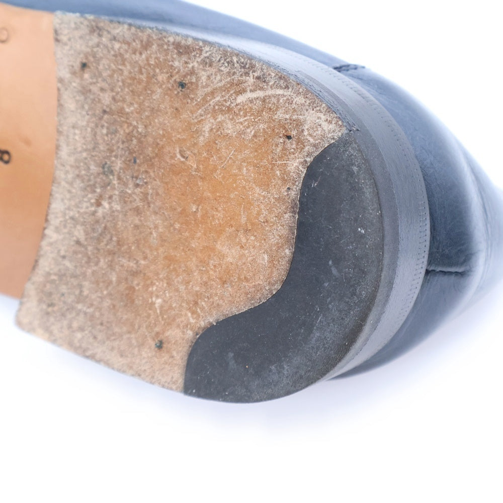 Berluti(ベルルッティ) ロレンツォ レザー スクエアトゥ ドレスシューズ ローファー ネイビー