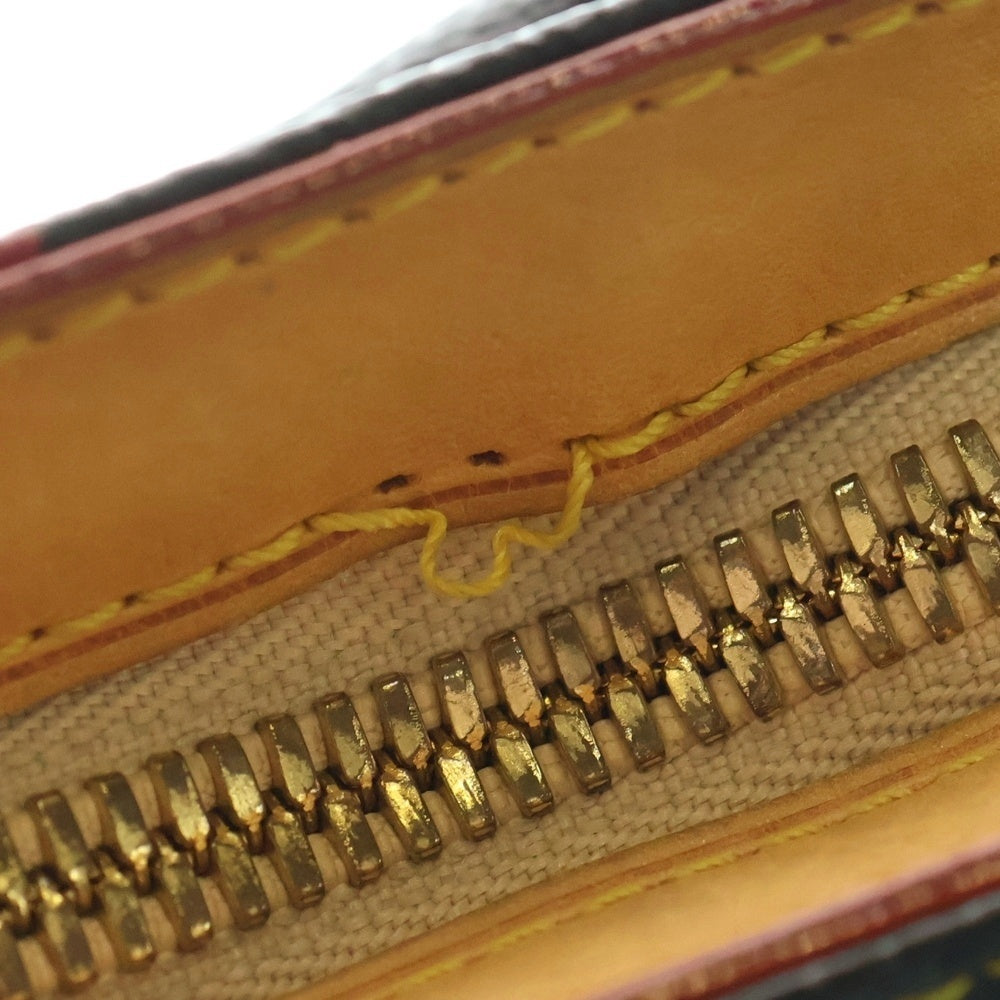 LOUIS VUITTON(ルイヴィトン) モノグラムマルチカラー ロッジPM ハンドバッグ ワンショルダーバッグ ブラウン×ブラック レザー×PVC M40054 ゴールド金具