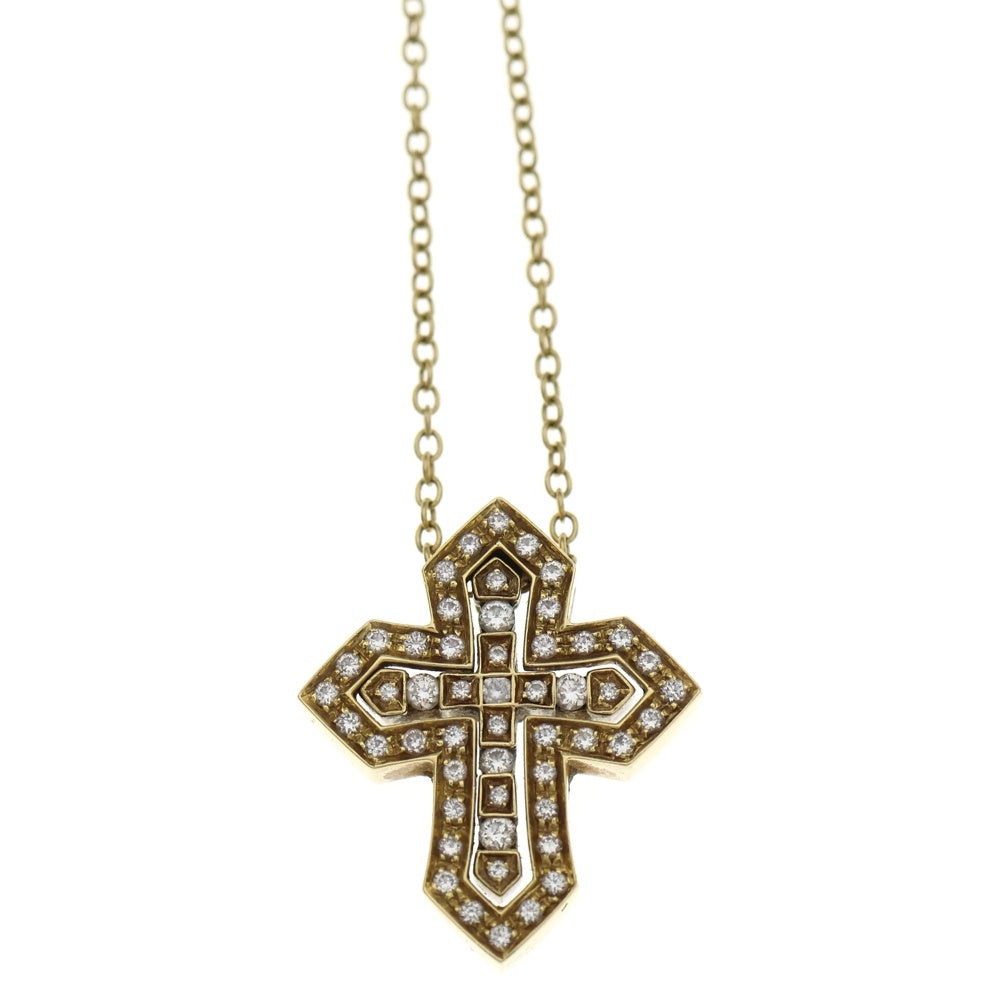 DAMIANI(ダミアーニ) ベルエポック クラウン S ネックレス ダイヤ イエローゴールド Au750 K18 YG ペンダント