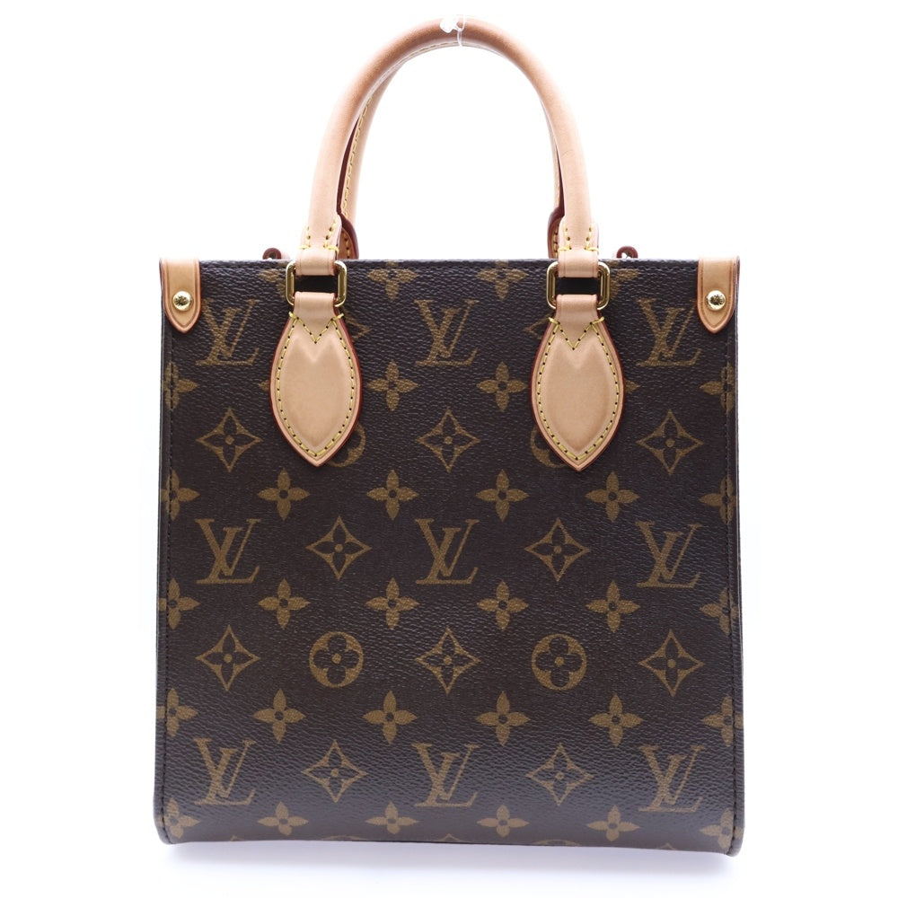 LOUIS VUITTON(ルイヴィトン) サックプラBB モノグラム PVC レザー 2WAY ハンド ショルダーバッグ ゴールド金具 ブラウン M45847