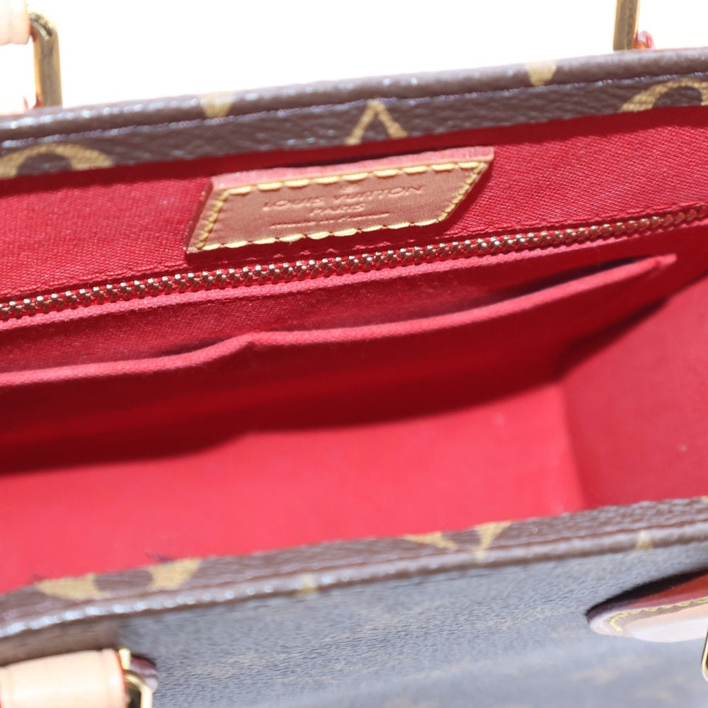 LOUIS VUITTON(ルイヴィトン) サックプラBB モノグラム PVC レザー 2WAY ハンド ショルダーバッグ ゴールド金具 ブラウン M45847