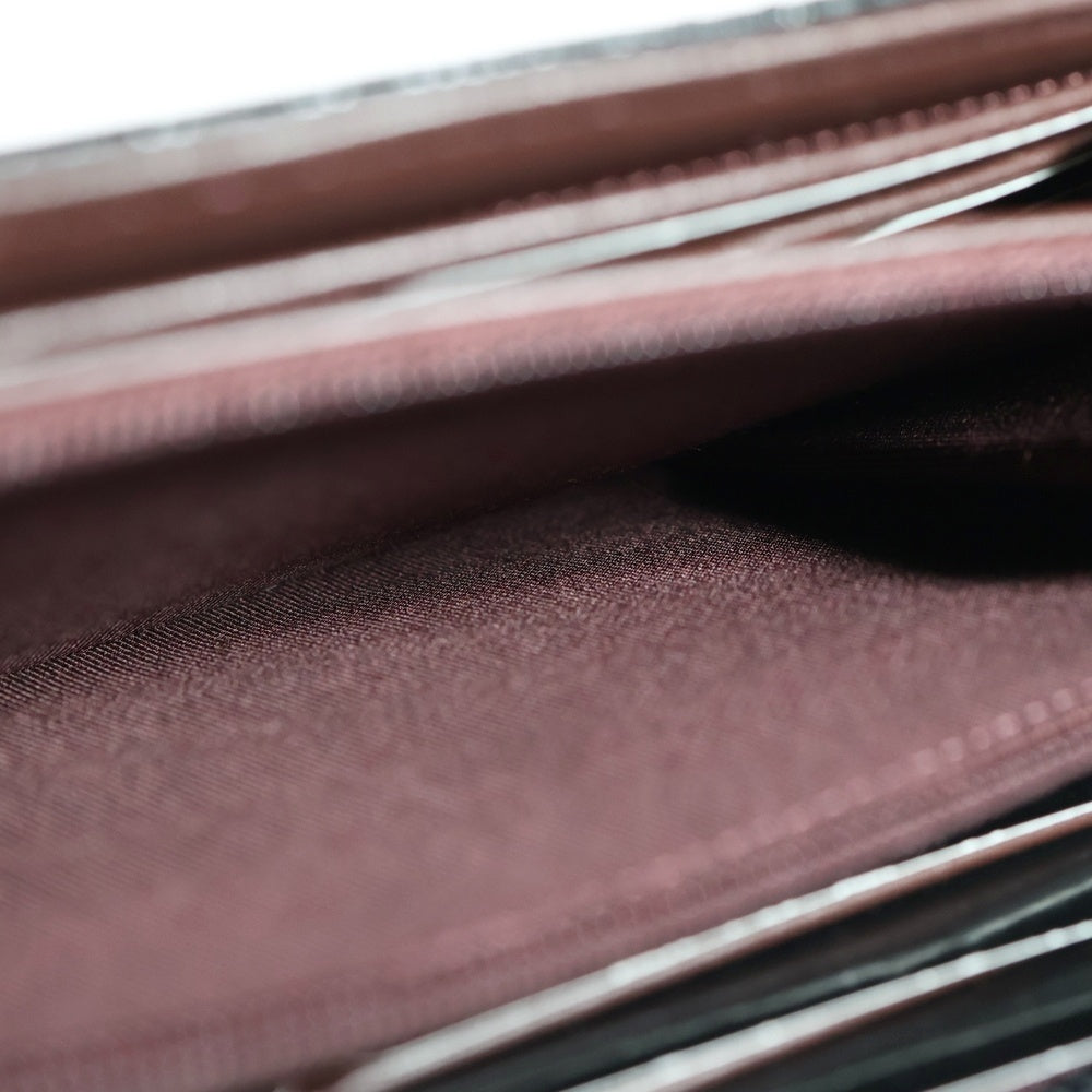 CHANEL(シャネル) ココマーク マトラッセ ラムスキン レザーロングウォレット 長財布 GD金具 ブラック