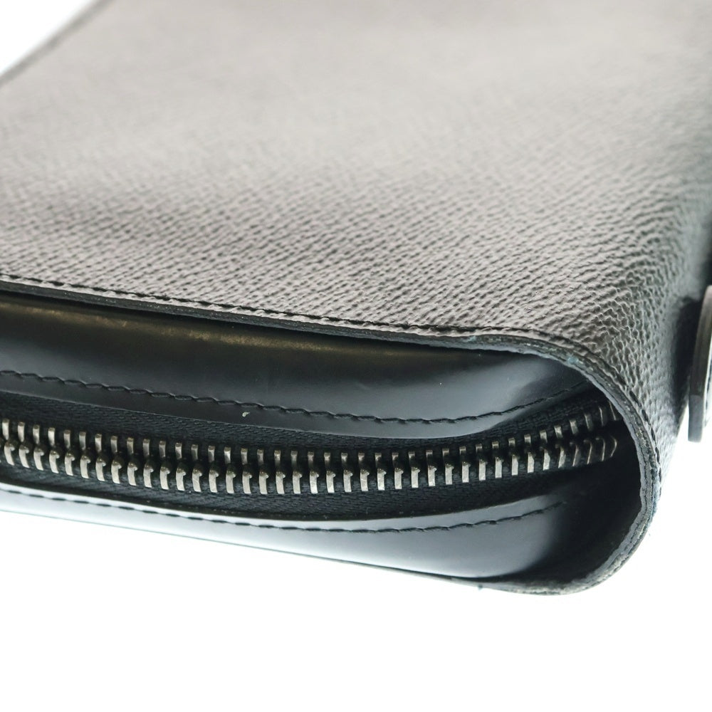 LOUIS VUITTON(ルイヴィトン) モノグラムエクリプス ジッピーXL ラウンドジップ長財布 ロングウォレット カードケース ブラック PVC M61698 シルバー金具
