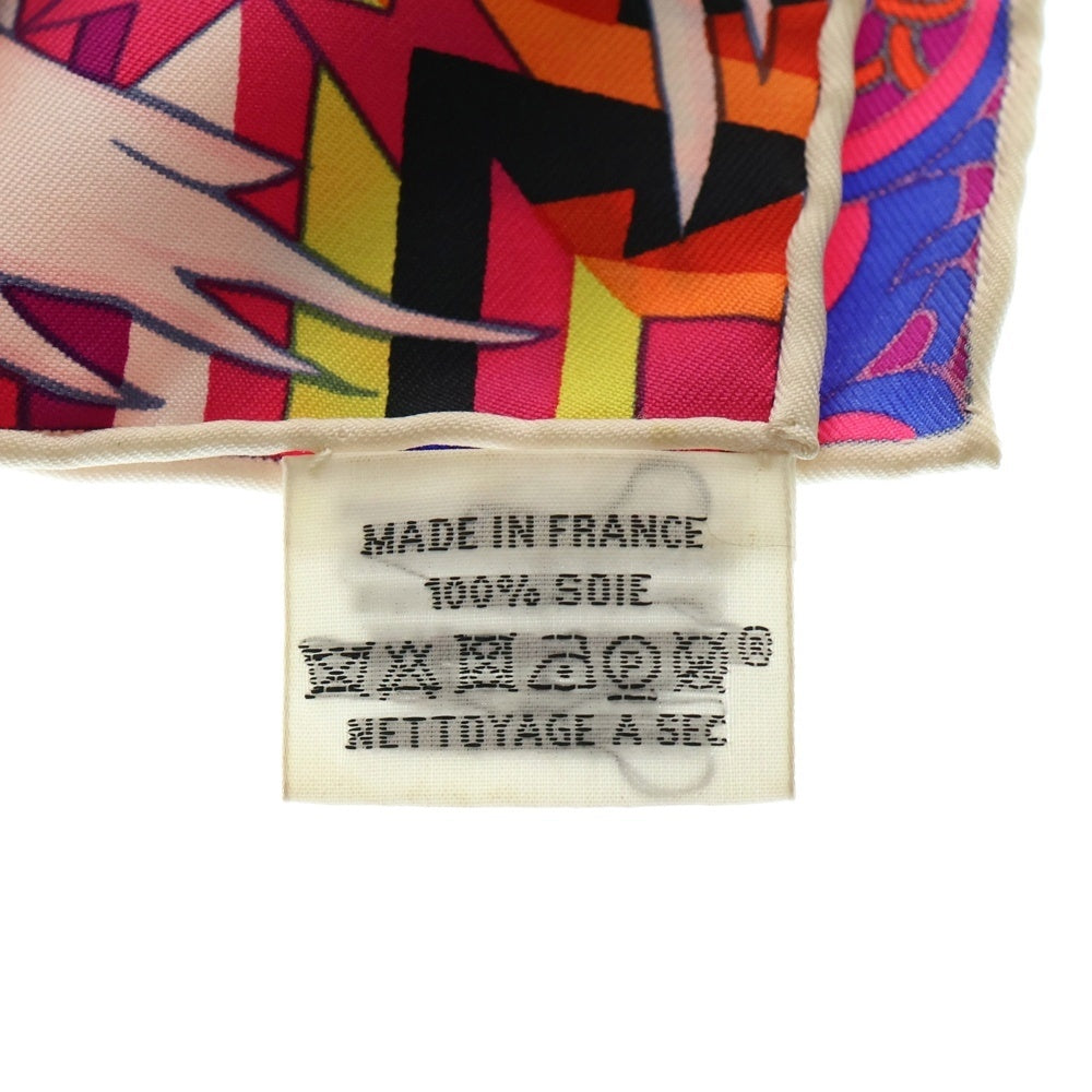 HERMES(エルメス) カレ90 カワオラ シルクスカーフ ピンク×パープル マルチカラー