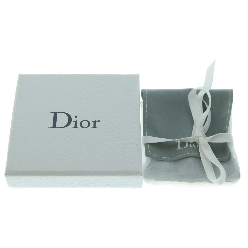 DIOR(ディオール) ジャディオール ラインストーン ロゴ ネックレス ペンダント チェーン ゴールド×シルバー GP