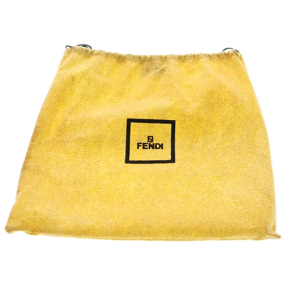 FENDI(フェンディ) ハンドバッグ ミニバッグ ワンショルダーバッグ インディゴブルー×ブラウン シルバー金具