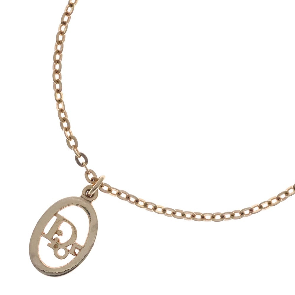 Christian Dior(クリスチャンディオール) CDロゴ サークルロゴ ネックレス ペンダント チェーン ゴールド GP