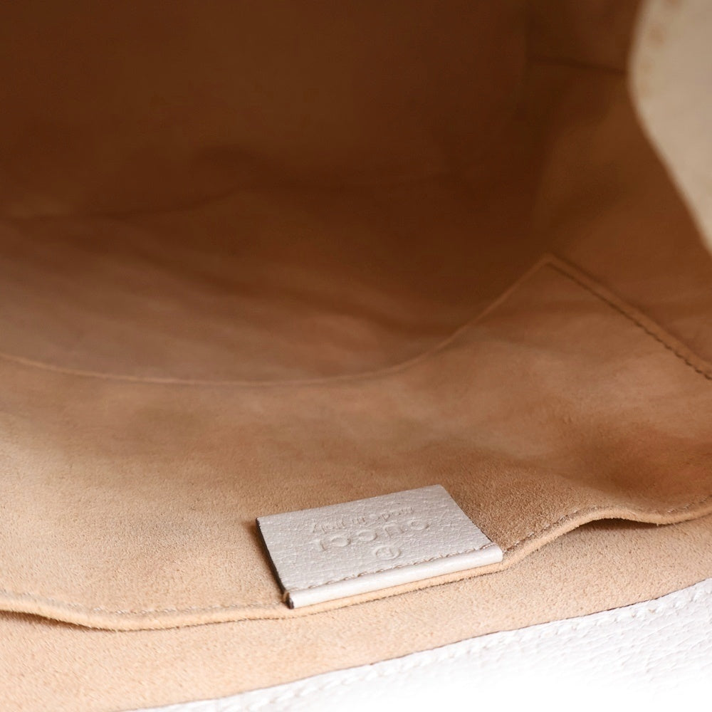 GUCCI(グッチ) オフィディア スモール バケットバッグ GGスプリームキャンバス ハンドバッグ ショルダーバッグ ホワイト×ベージュ 550621 ゴールド金具