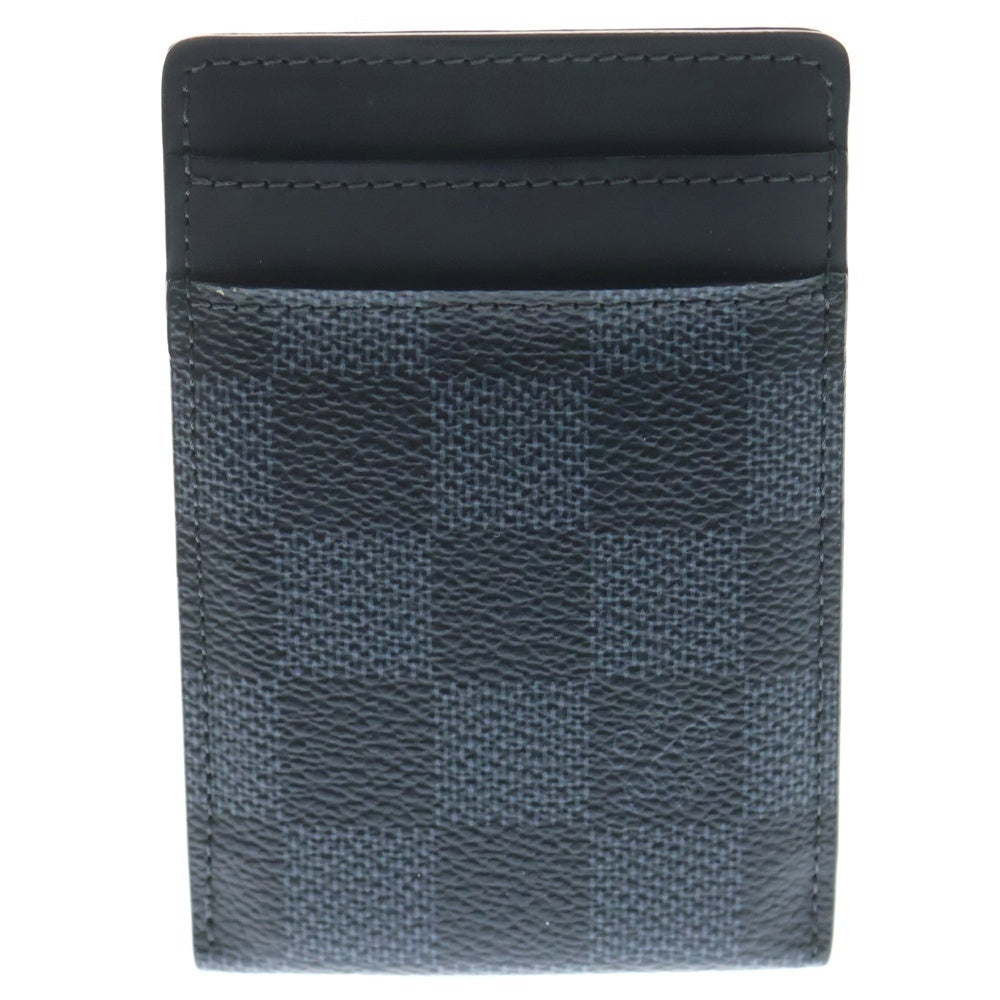 LOUIS VUITTON(ルイヴィトン) ダミエ・コバルト ポルトカントパンス クリップ パスケース ブラック PVC N63217 レディース
