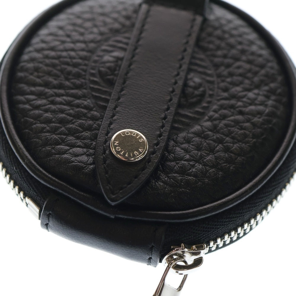 LOUIS VUITTON(ルイヴィトン) ポルトクレ ラウンド チャームポーチ ブラック レザー MP2860
