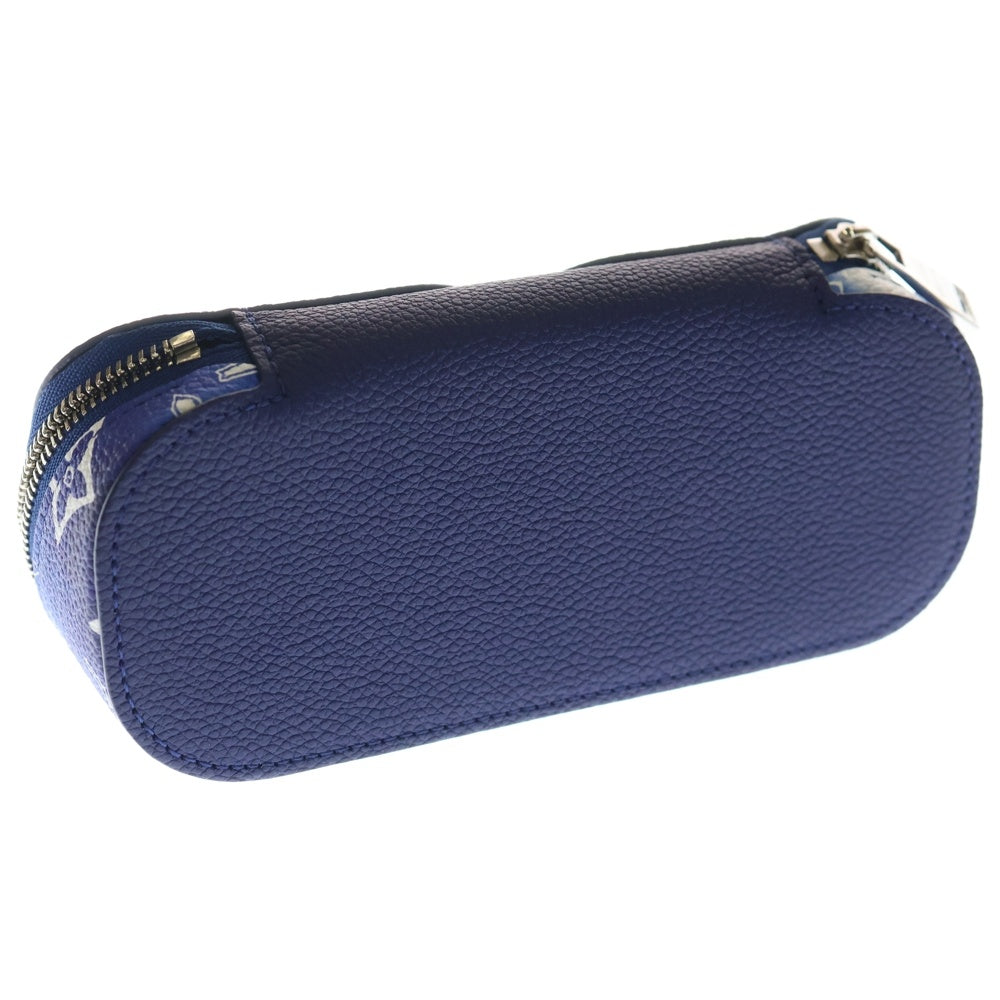 LOUIS VUITTON(ルイヴィトン) モノグラムバンダナ エテュイ リュネット サングラスケース ブルー PVC GI0764 ICタイプ