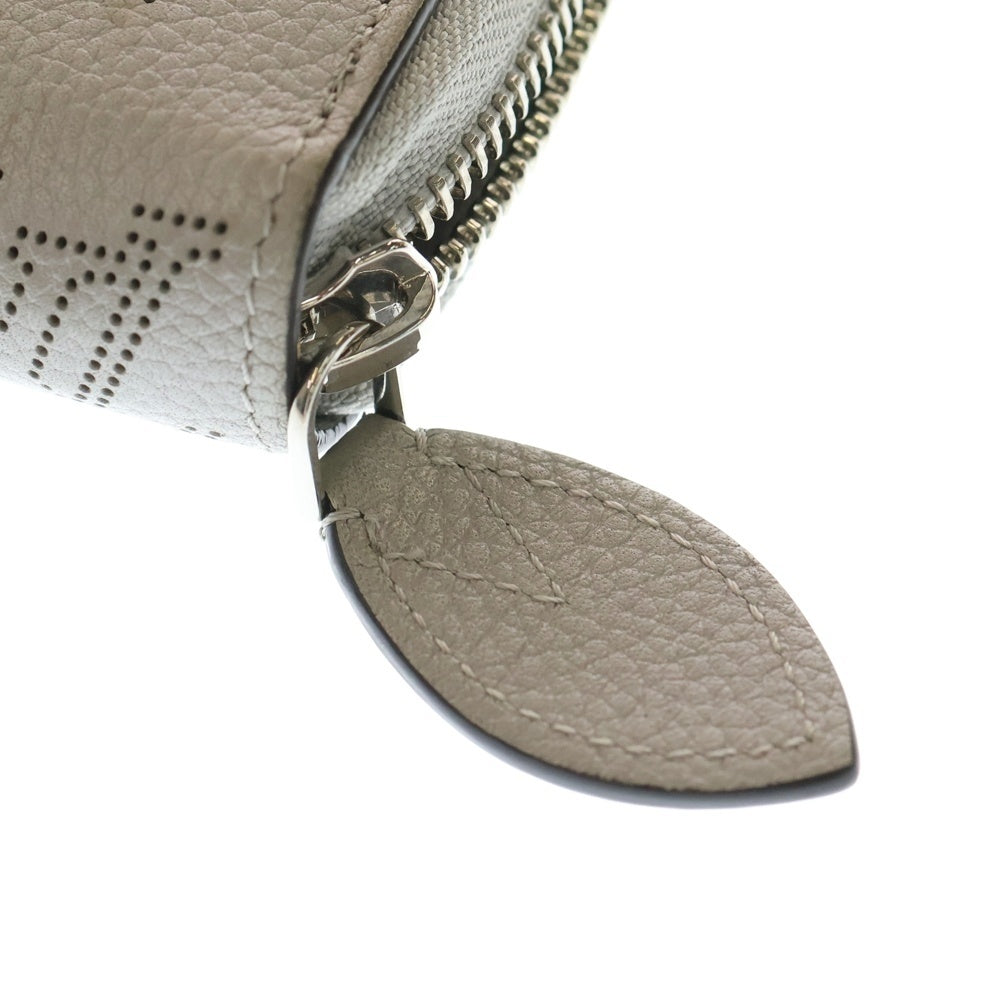 LOUIS VUITTON(ルイヴィトン) マヒナ ジッピーウォレット ロングウォレット カードケース 長財布 ベージュ レザー M69821 シルバー金具