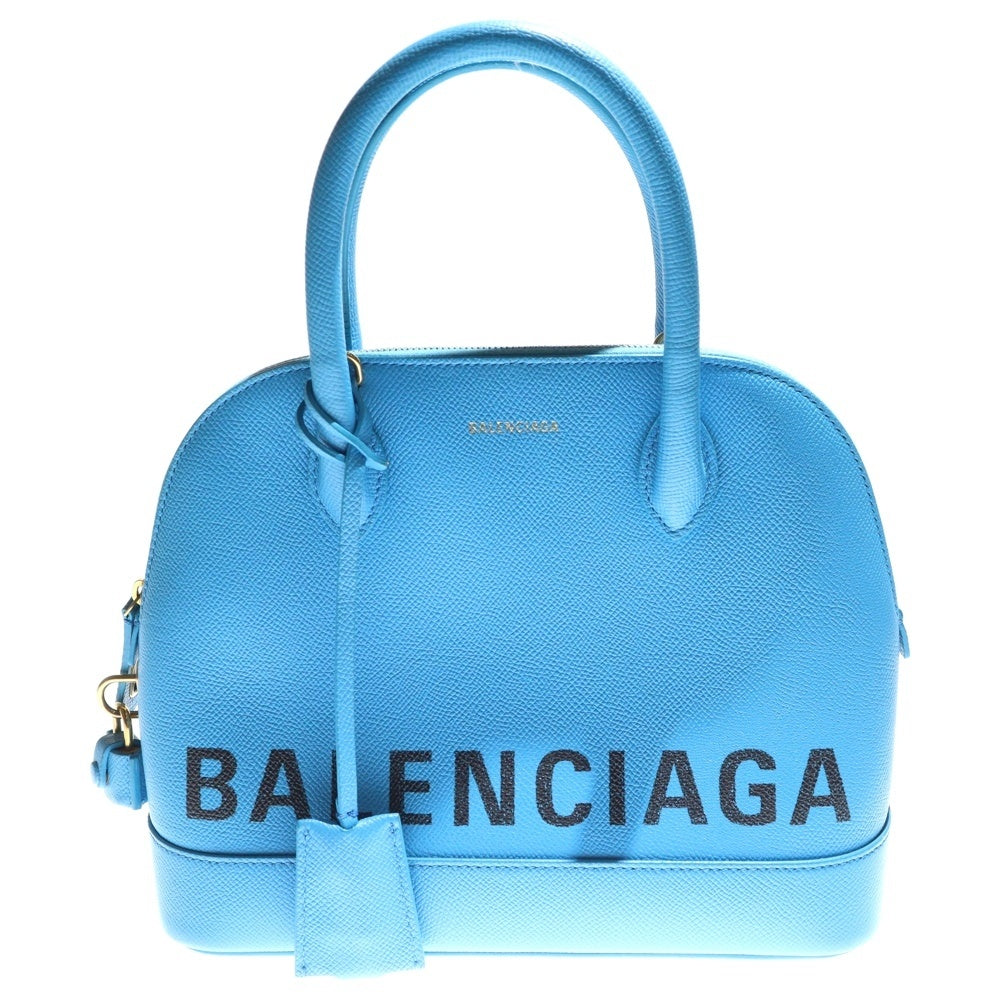 BALENCIAGA(バレンシアガ) ウィルトップハンドル 2WAY ハンドバッグ ショルダーバッグ ブルー レザー 518873