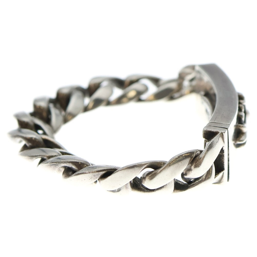 CHROME HEARTS(クロムハーツ) ID FLORAL CRS フローラルクロスIDクラシックリンク クリップ ブレスレット シルバー BCA163