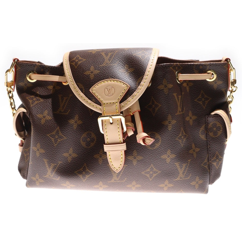 LOUIS VUITTON(ルイヴィトン) モノグラム オデッセイPM ショルダーバッグ チェーンバッグ ブラウン レザー×PVC M25085 ゴールド金具