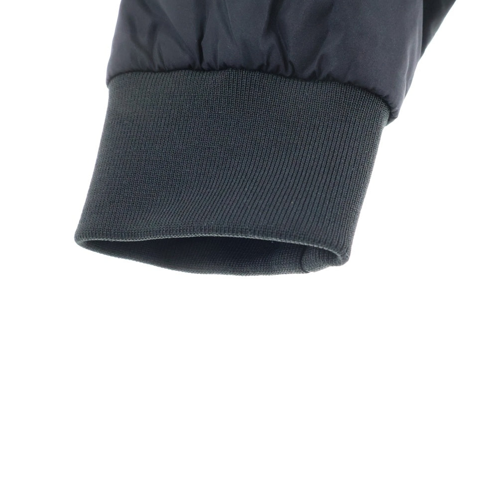 LOUIS VUITTON(ルイヴィトン) 24SS LVロゴ刺繍 ハイブリッド テクニカルコットン ジップアップ スウェットパーカー フーディー ブラック RM241M FVE HQY03W