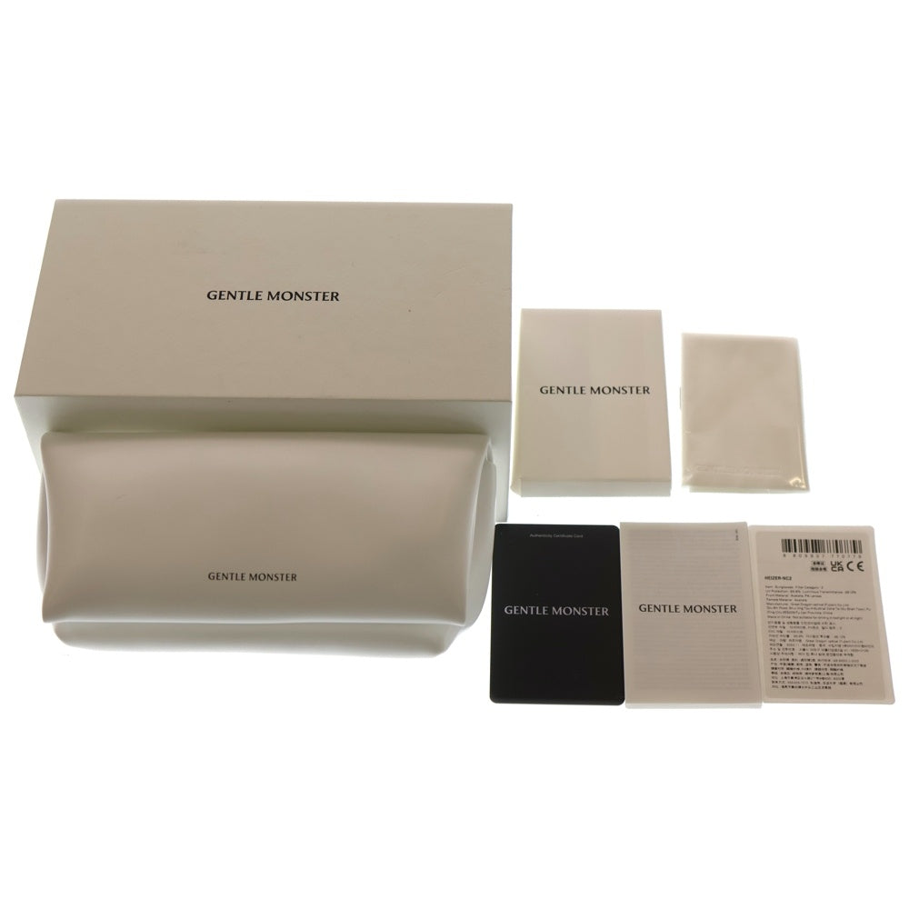 GENTLE MONSTER(ジェントルモンスター) Heizer NC2 テンプルロゴアセテートカラーレンズサングラス ブルー 63□15-146