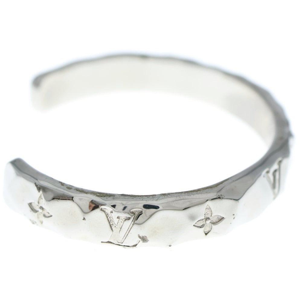 LOUIS VUITTON(ルイヴィトン) カフ モノグラム カーヴド バングル ブレスレット シルバー M00332