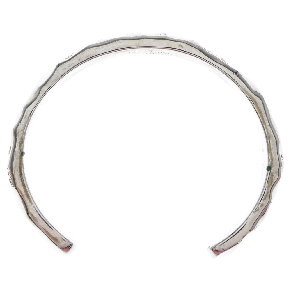 LOUIS VUITTON(ルイヴィトン) カフ モノグラム カーヴド バングル ブレスレット シルバー M00332