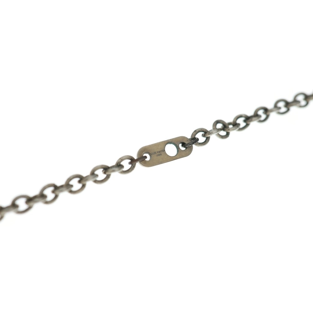 LOUIS VUITTON(ルイヴィトン) ネックレス ユニセックス LVスネーク ペンダント チェーン アクセサリー メタリックシルバー ブラック MP2567