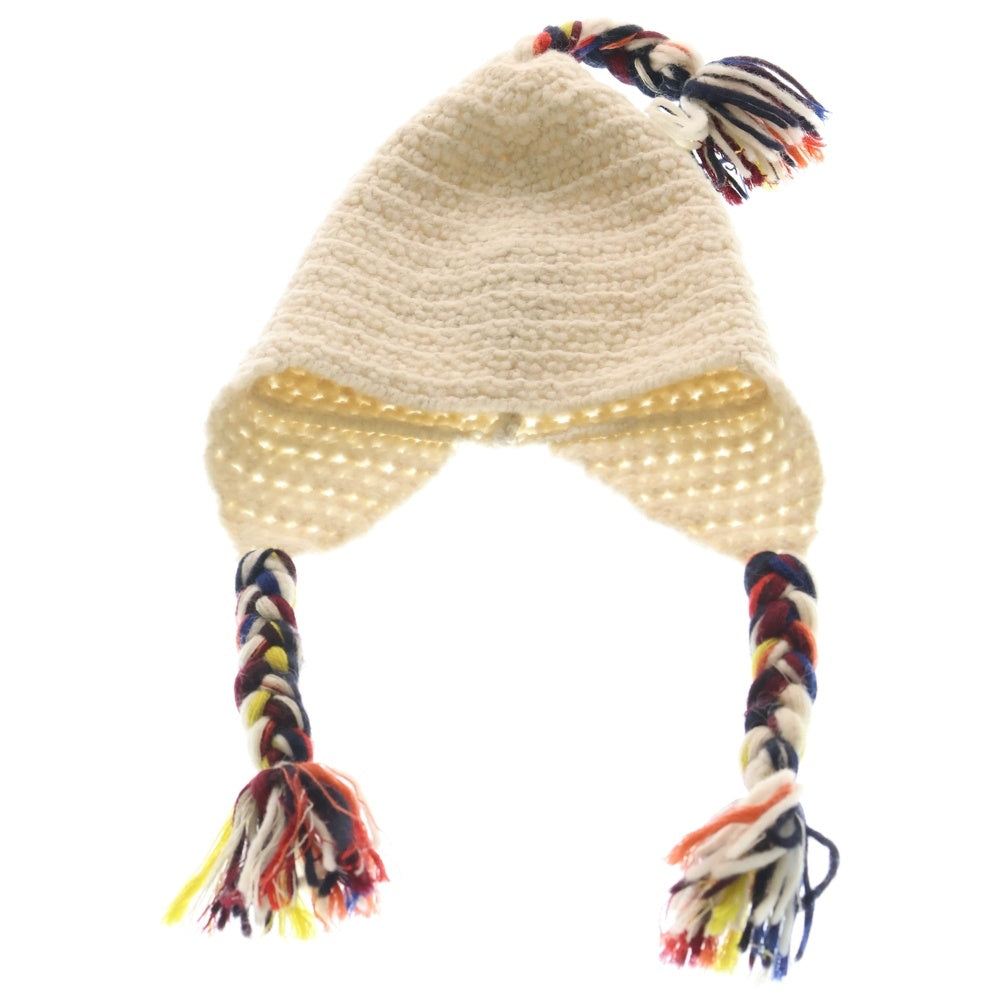 GUCCI(グッチ) ニット キャップ ホワイト アルパカ ウール レディース