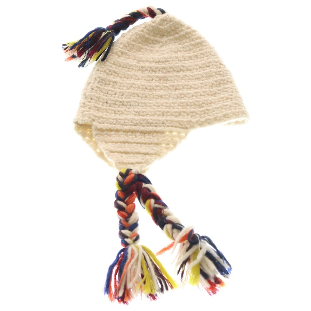 GUCCI(グッチ) ニット キャップ ホワイト アルパカ ウール レディース