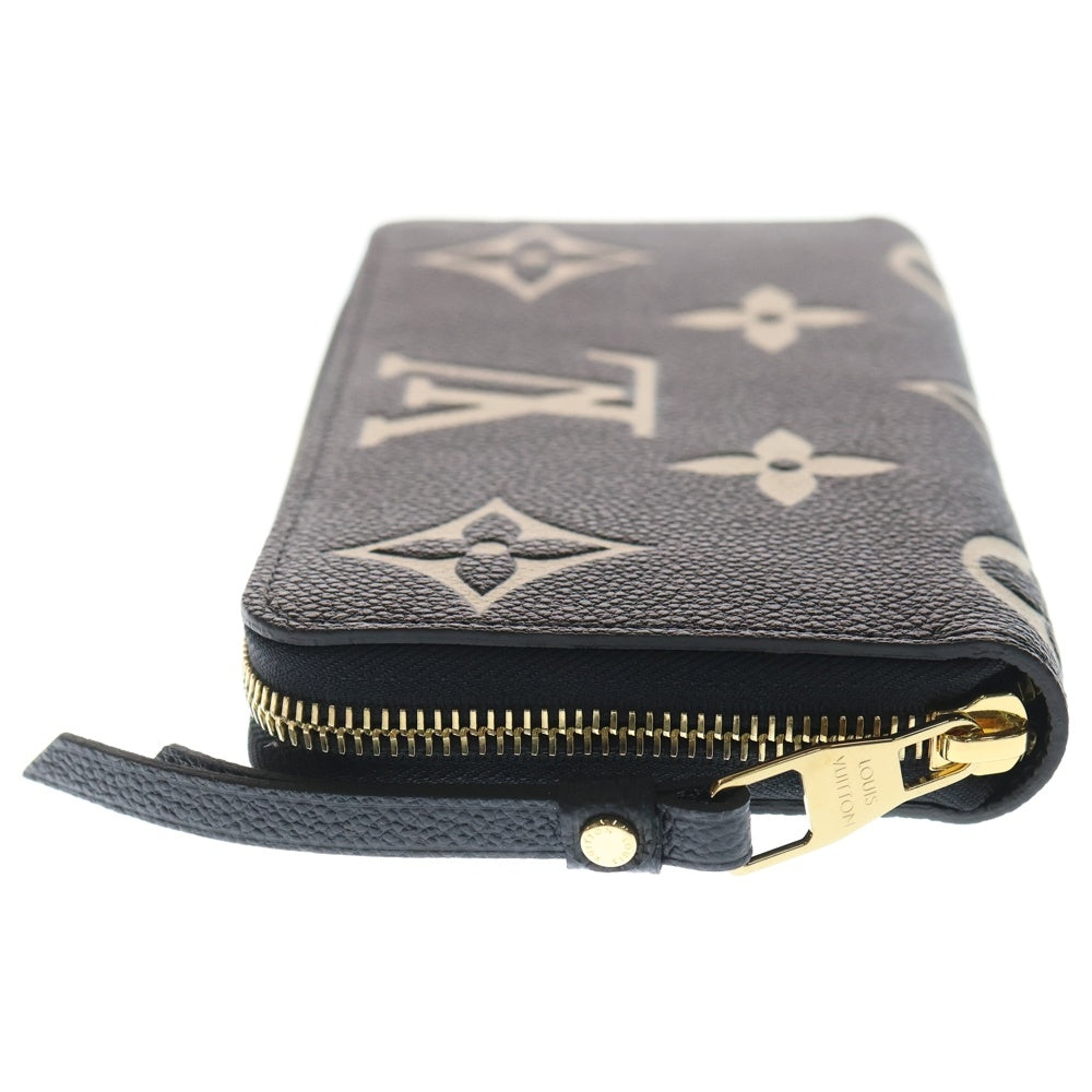 LOUIS VUITTON(ルイヴィトン) モノグラムアンプラント ジッピーウォレット 長財布 ブラック レザー RFID M80481