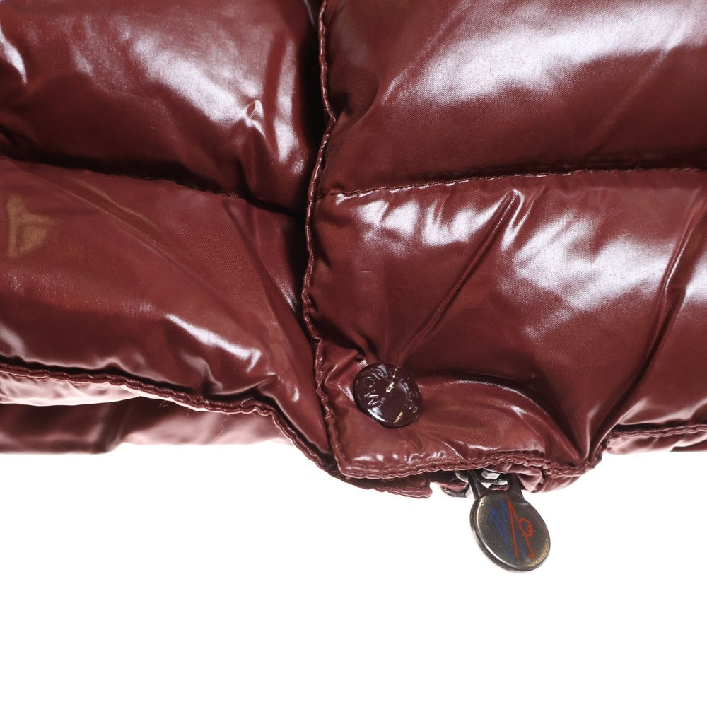 MONCLER(モンクレール) 16AW TIB チブ ワッペンロゴ スタンドカラー ジップアップ ダウンベスト ボルドー B20914335005 68950