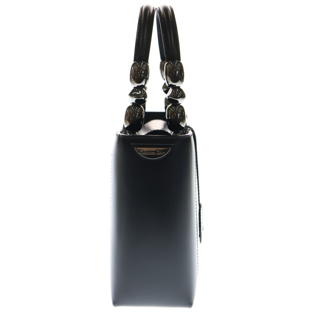 DIOR(ディオール) マリスパール ロゴ刻印レザーハンドバッグ ブラック レディース