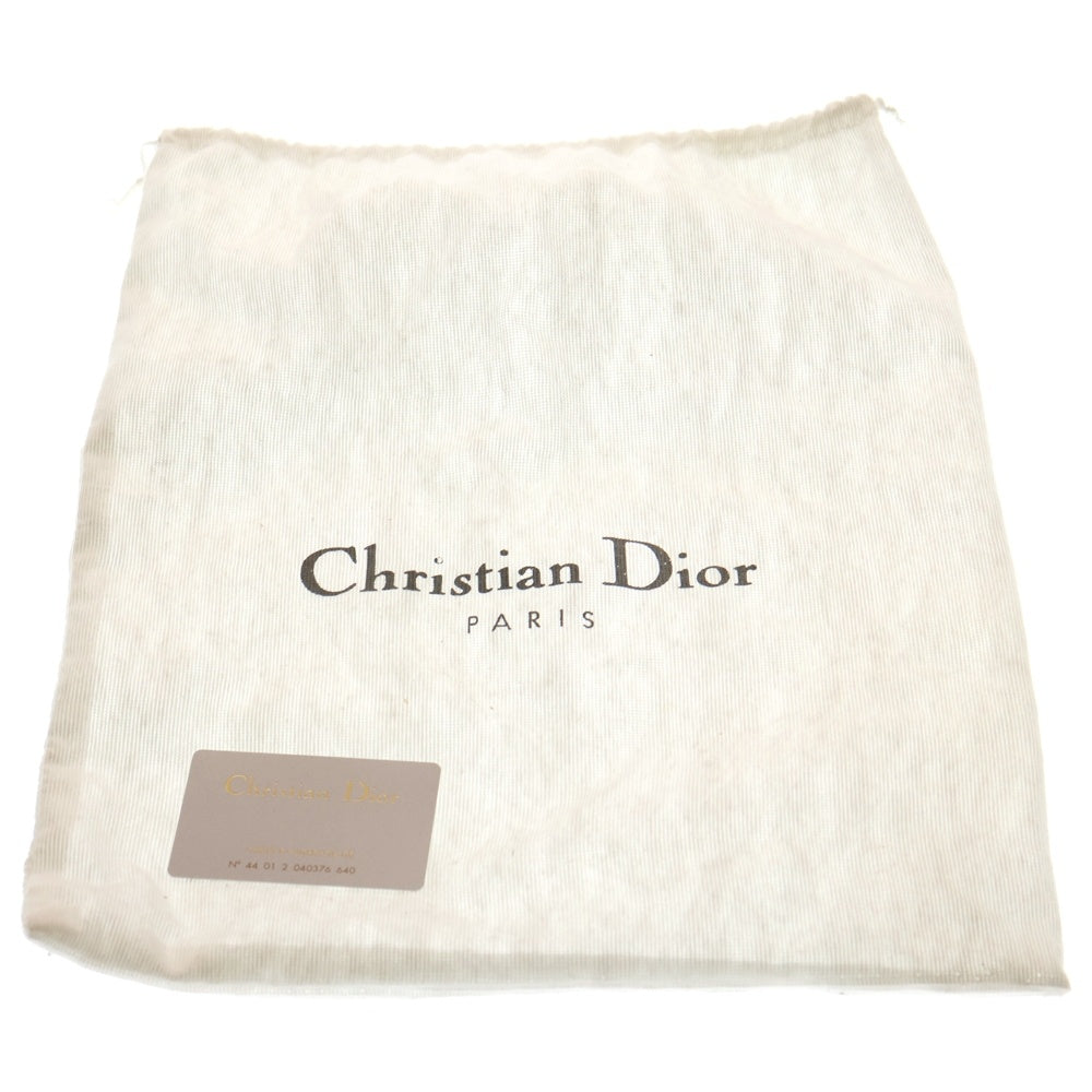 DIOR(ディオール) マリスパール ロゴ刻印レザーハンドバッグ ブラック レディース