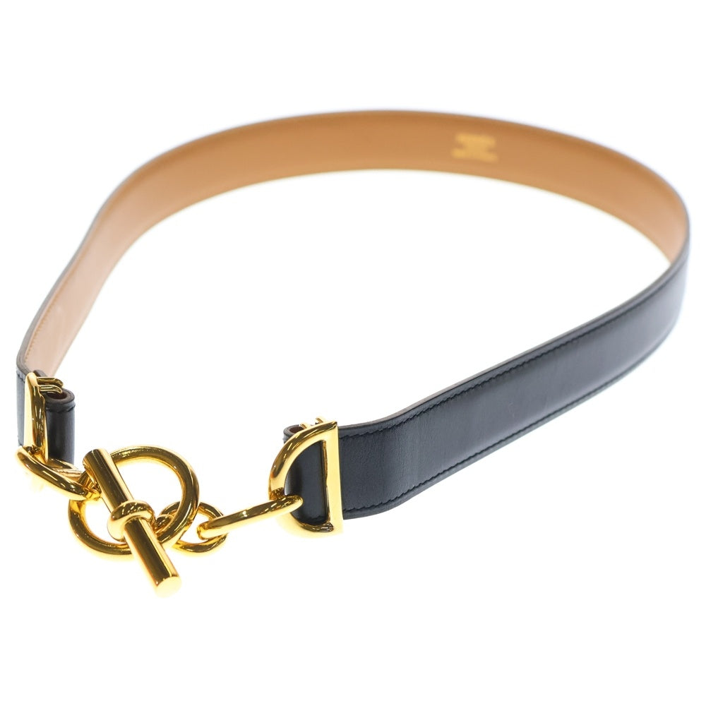 HERMES(エルメス) シェーヌダンクル バックル リバーシブル レザー