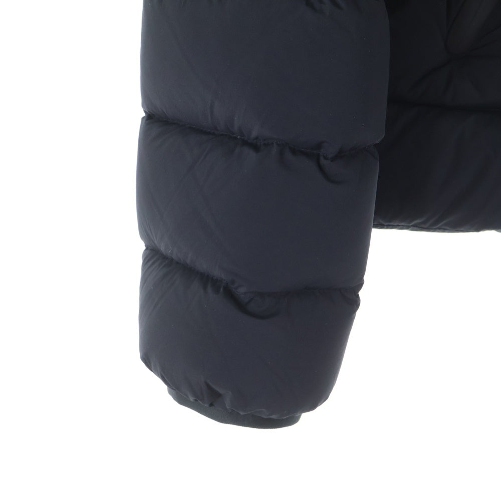 MONCLER(モンクレール) 20AW BROUEL ブロエル ラバーワッペン ロゴプリント フーデッド ジップアップ ダウンジャケット ブラック F20931B51200 C0064 レディース