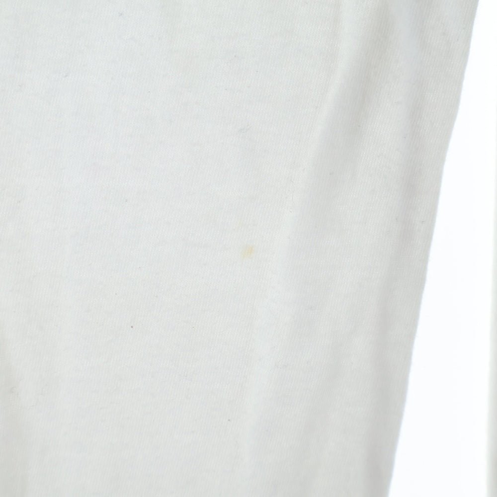 CHROME HEARTS(クロムハーツ) FLRL CRS HORSESHOE LS TEE 袖フローラル ホースシュー マルチカラー ロゴプリント クルーネック ロングスリーブ 長袖Tシャツ カットソー ホワイト
