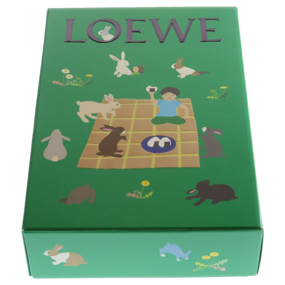 LOEWE(ロエベ) アナグラム フリンジマフラー アイボリー ベージュ モヘヤ