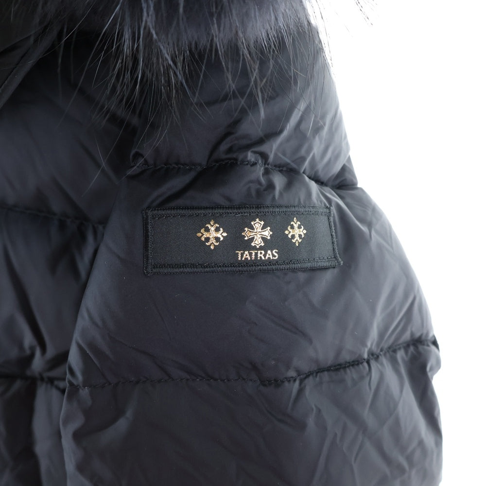 TATRAS(タトラス) SARMA サルマ ロゴワッペン ファーダウンジャケット ダウンコート ブラック LJXA0006013588 レディース