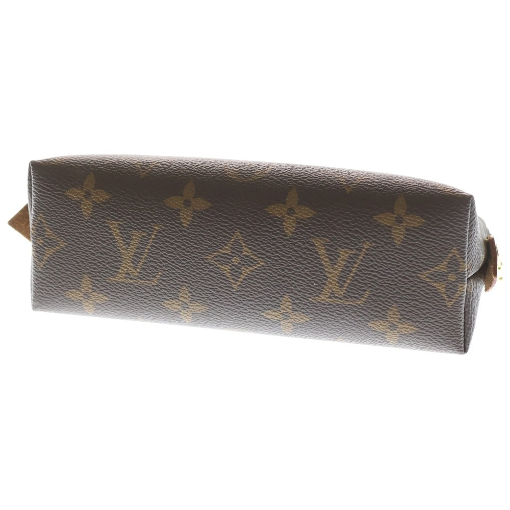 LOUIS VUITTON(ルイヴィトン) モノグラム ポシェットコスメティック ポーチ ブラウン PVCレザー M47515 ICタイプ