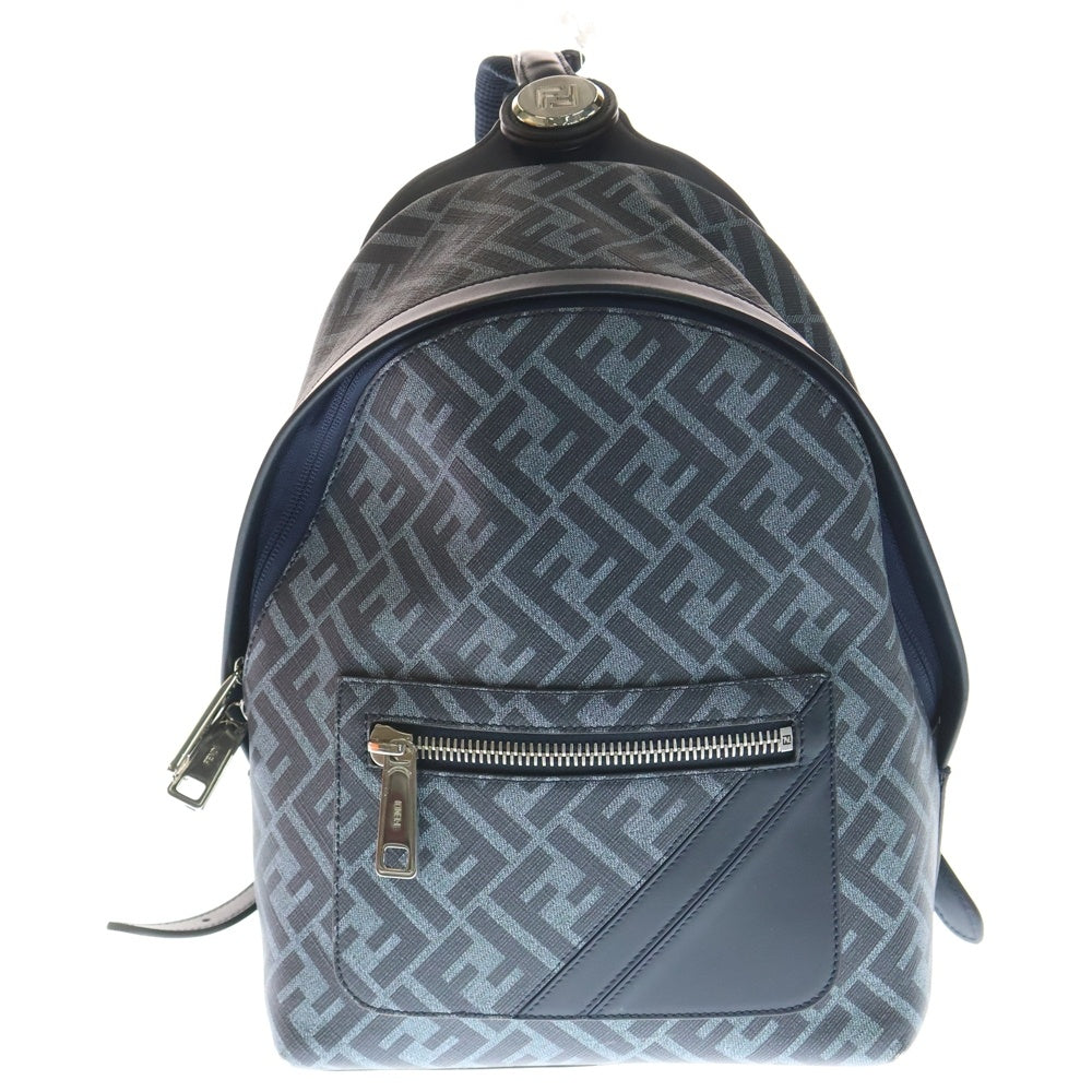 FENDI(フェンディ) ダイアゴナル キオード スモール バックパック グレー レザー 7VZ077 レディース