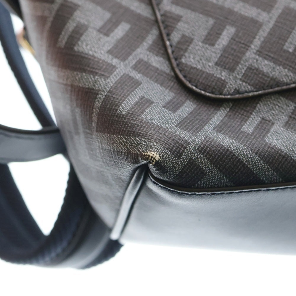 FENDI(フェンディ) ダイアゴナル キオード スモール バックパック グレー レザー 7VZ077 レディース