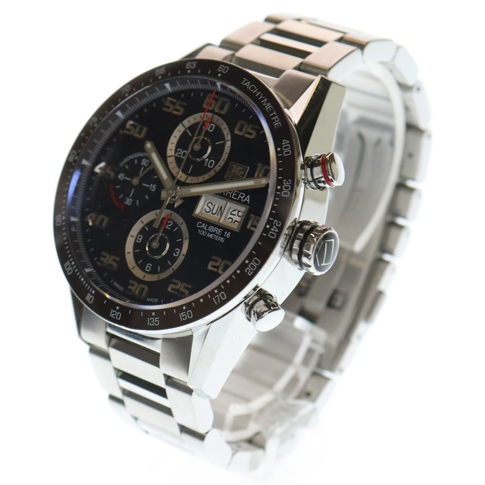 TAG HEUER(タグホイヤー) CV2A1S カレラ キャリバー16 クロノグラフ 黒文字盤 SS/AT ステンレス 自動巻き 腕時計