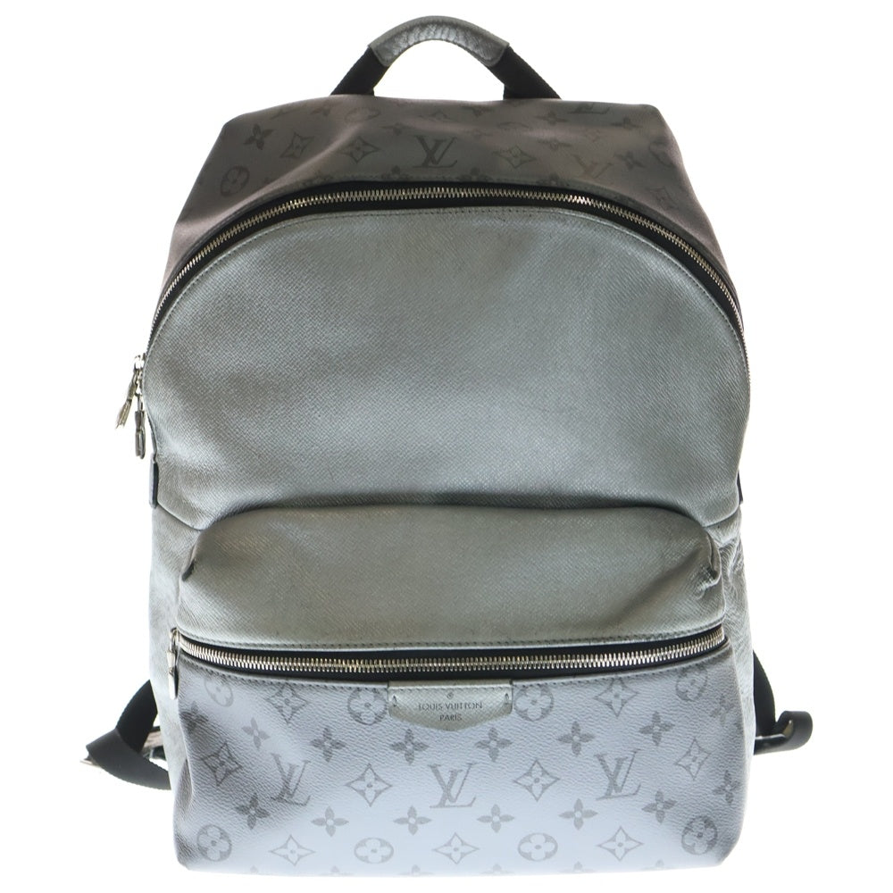 LOUIS VUITTON(ルイヴィトン) タイガラマ ディスカバリーバックパック リュックサック メタリックシルバー レザー M30835 シルバー金具 レディース