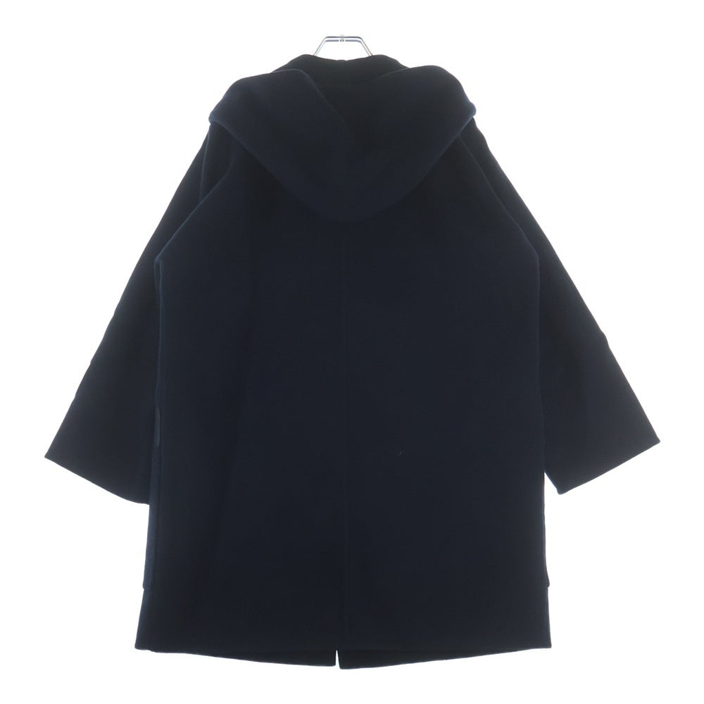 HERMES(エルメス) ベルト付フーデッドカシミヤコート ブルーノワール ネイビー 4H0124DB レディース