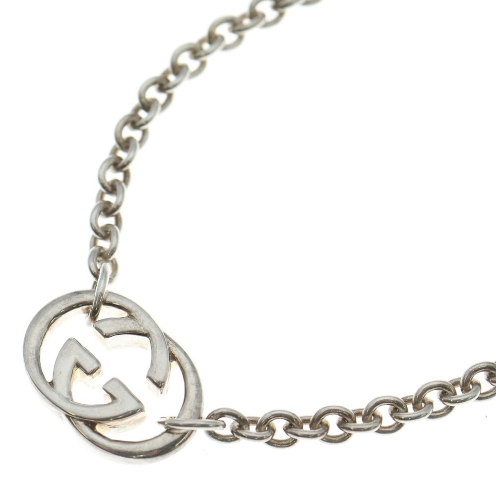 GUCCI(グッチ) インターロッキング ネックレス ペンダント チェーン シルバー Ag925 27.8g レディース