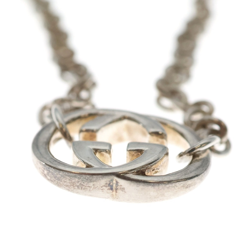 GUCCI(グッチ) インターロッキング ネックレス ペンダント チェーン シルバー Ag925 27.8g レディース