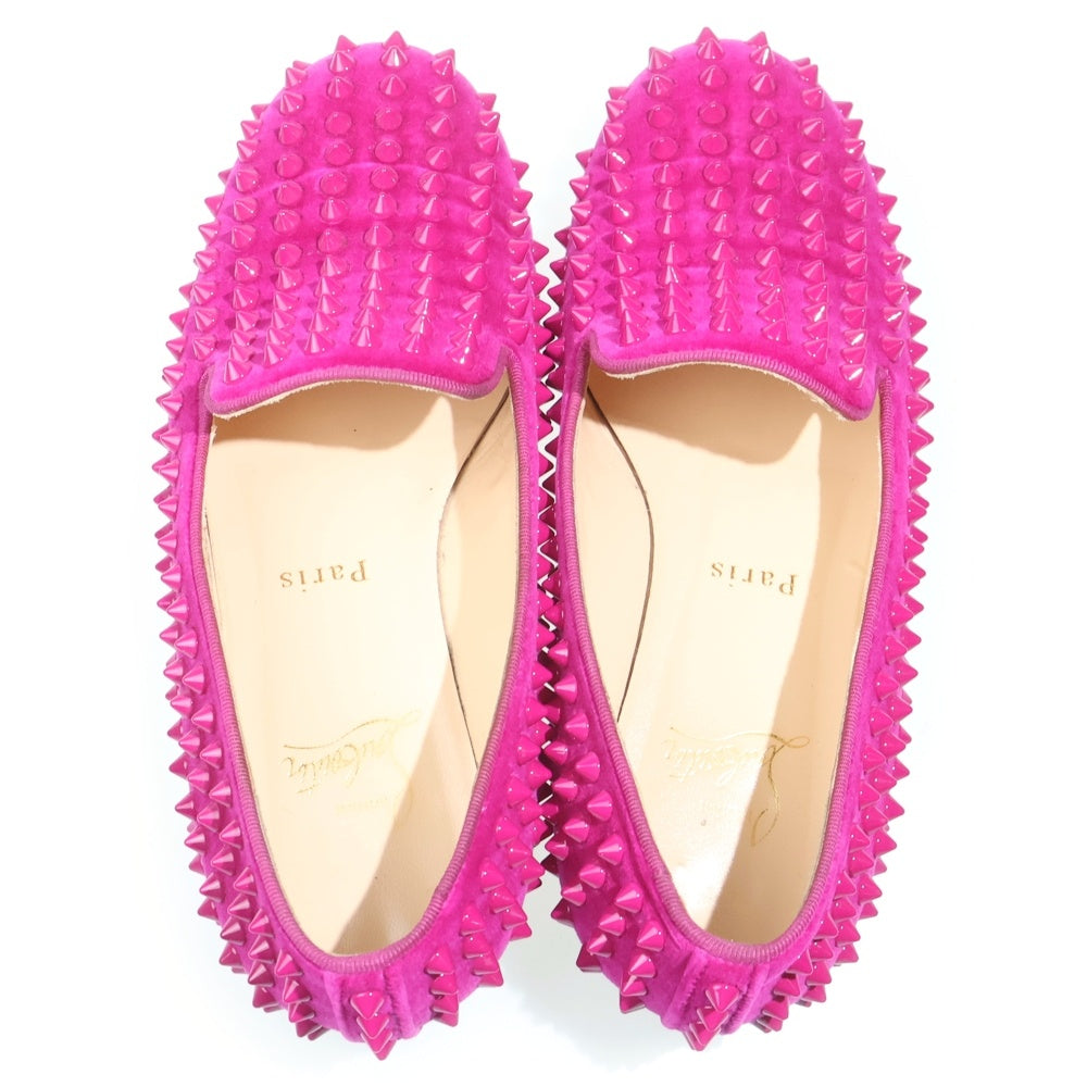 CHRISTIAN LOUBOUTIN(クリスチャンルブタン) ローラーボーイ スタッズ スリッポン シューズ レディース