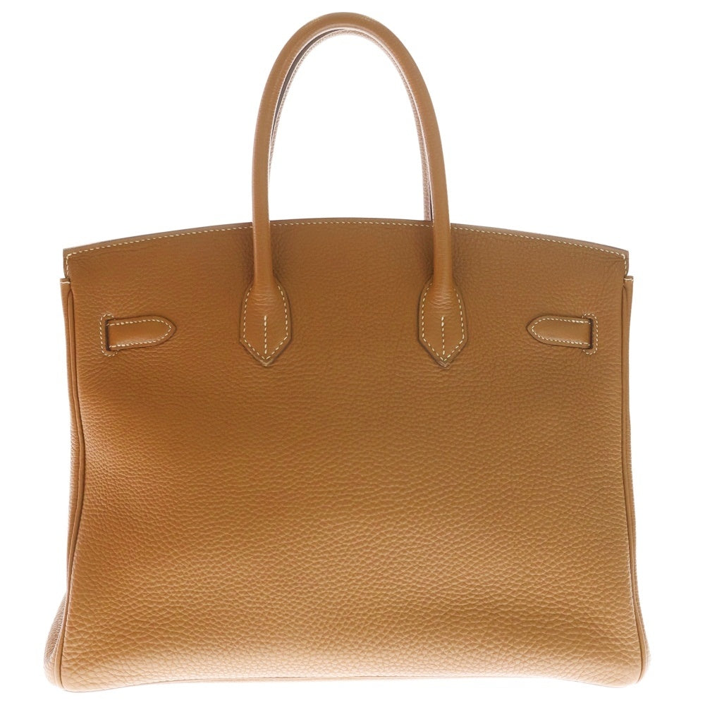 HERMES(エルメス) バーキン35 ゴールド トゴ シルバー金具 □H刻印 ハンドバッグ レディース
