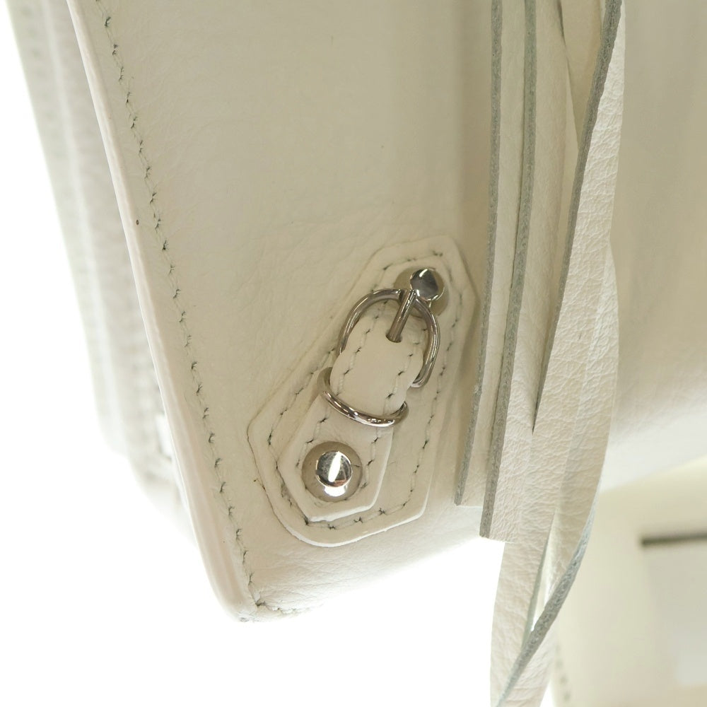 BALENCIAGA(バレンシアガ) ペーパーミニ 2WAY ハンドバッグ ショルダーバッグ ホワイト レザー 357333