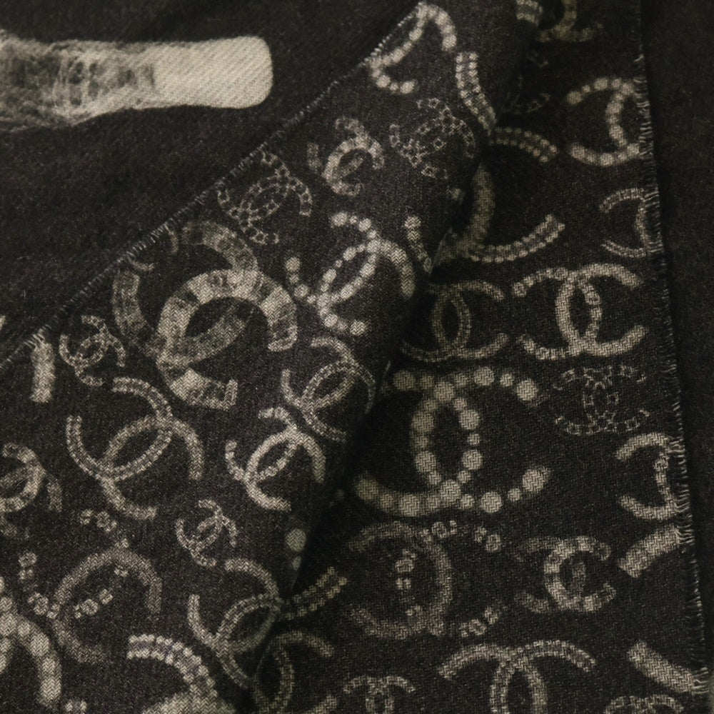 CHANEL(シャネル) 17AW アストロノート ストール マフラー カシミア ブラック レディース
