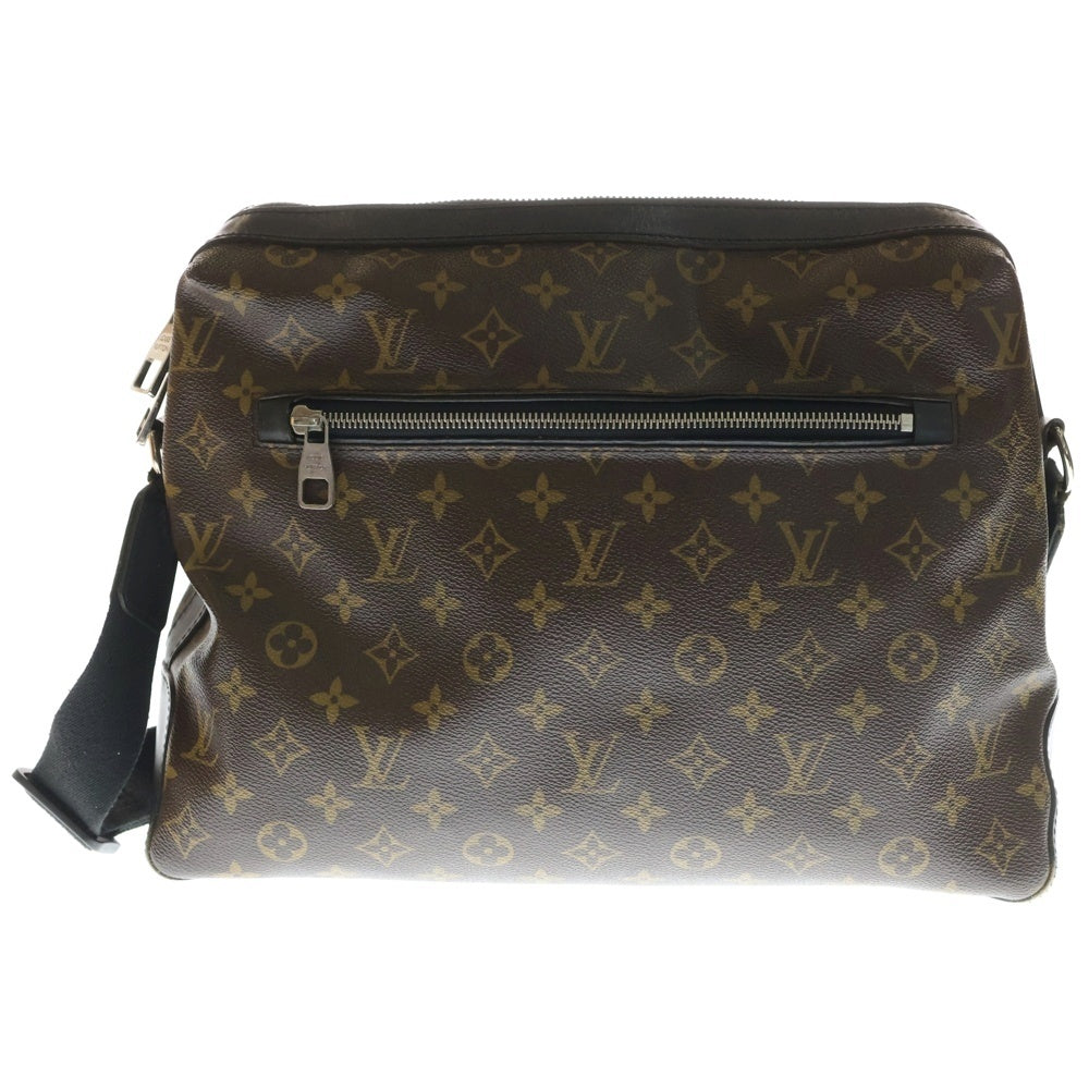 LOUIS VUITTON(ルイヴィトン) モノグラム マカサー トレース ショルダーバッグ ブラック×ブラウン PVCレザー M40387 レディース