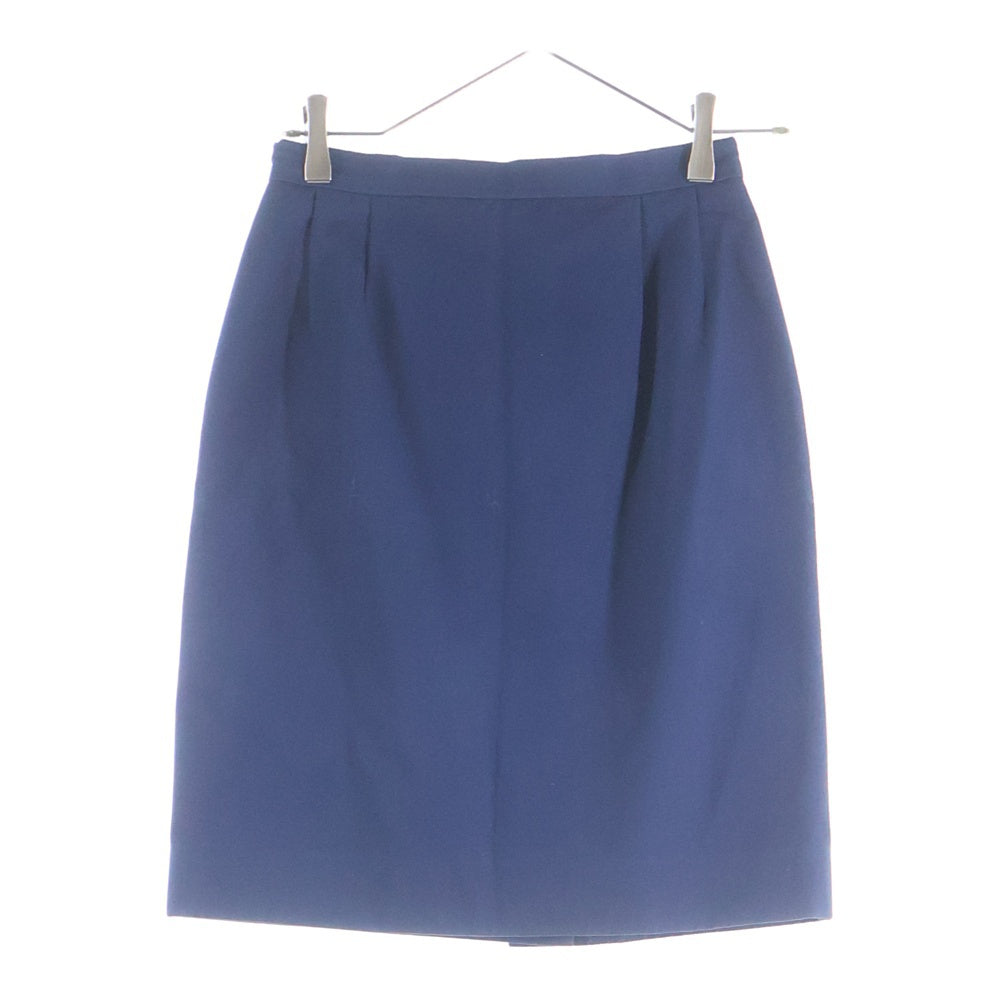 CHANEL(シャネル) ココマークボタン ノーカラ ジャケット ネイビー レディース