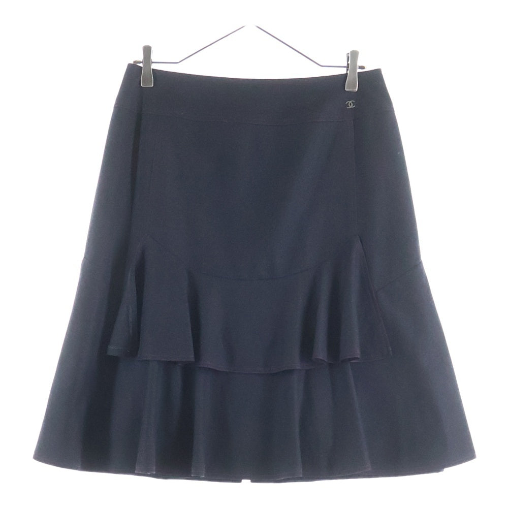 CHANEL(シャネル) 00AW ココマーク ロングスカート グレー レディース